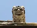 Closer look at one of the 38 stone gargoyles around The Lenru.