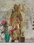 The Statue of Saint Nicolas in the church