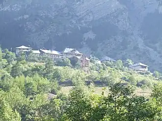 A view of a hamlet in Les Orres