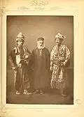 1. Armenian priest from Akhtamar 2. Kurdish horseman from Hakkâri 3. Kurdish piade (foot soldier) from Hakkâri