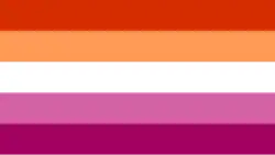 Lesbian, (since 2018; five stripes)