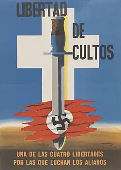 Poster, Libertad de cultos (Freedom of Worship) (1942)