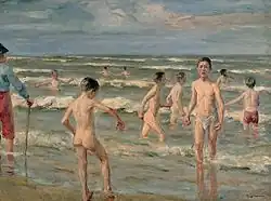 Max Liebermann, Bathing Boys, 1900