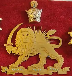 A Lion and Sun insignia in Niavaran Palace, Tehran