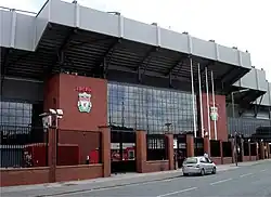 The Shankly Gates at Liverpool F.C.'s Anfield stadium