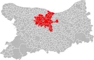 Location within the Calvados department