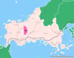 Location of Mitō in Yamaguchi