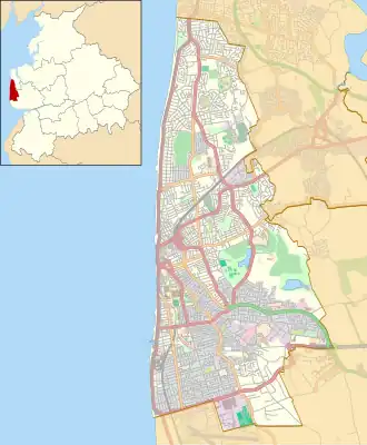Map of Blackpool