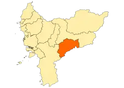Location within West Kalimantan