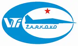 Logo of the Aeronautical Technical Institute (VTI Žarkovo), from its latter days, circa 1990.