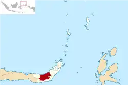 Location within North Sulawesi