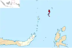 Location within North Sulawesi