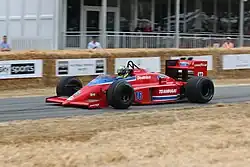 A Lola THL2, used in 1986, at the Goodwood Festival of Speed.