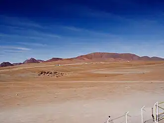 Looking over to the ALMA site