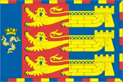 Banner of Admiral of the Fleet Lord Boyce, Lord Warden of the Cinque Ports (2005–2022)