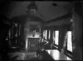 Lounge area inside the royal train carriage, 1901