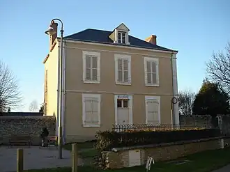 The old town hall in Lourouer-Saint-Laurent