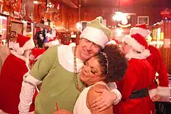 Participants at the first Lowertown SantaCon on Saturday, 20 December 2008. (Photo: Nigel Parry)