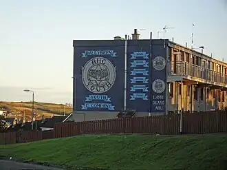 A RHC mural in Ballybeen housing estate