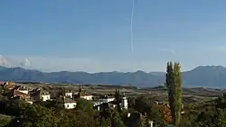 Overlooking the village