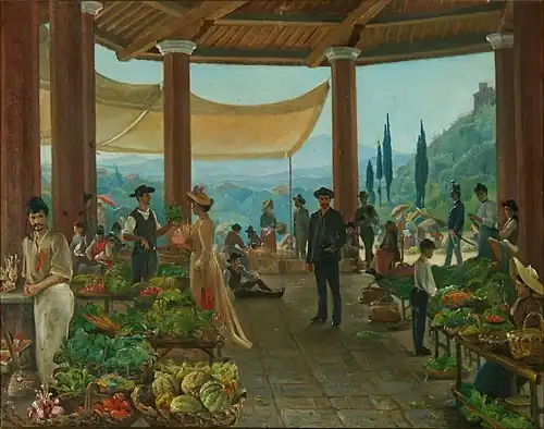 Noblewoman at a Fair in Siena