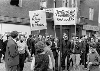 Demonstrators in West Berlin