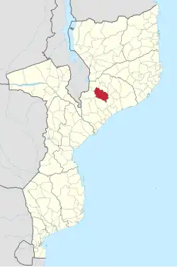 District location in Mozambique