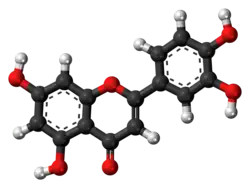 Ball-and-stick model of Luteolin