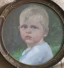 Portrait of Robert Erickson at 18 months in Blissfield, MI 1935