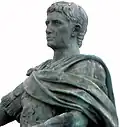 Closeup of Equestrian Statue of Augustus Caesar
