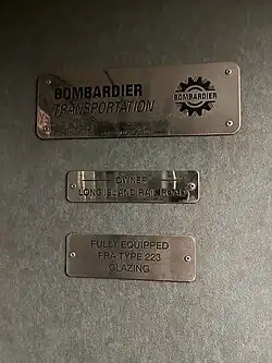 Builders plate of the M7s