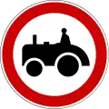 II-11 Forbidden for agricultural vehicles