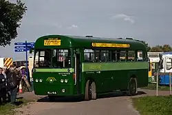 MLL818, a London Country Green Line RF281, featuring an AEC Regal IV chassis with Metro-Cammell bodywork, photographed on 25 September 2022