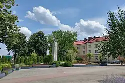Market Square with the Monument to Women of Lublin Region murdered by the occupiers during World War II