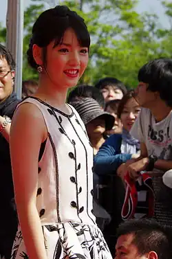 Michishige at the 13th MTV Video Music Awards Japan in June 2014