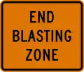 CW22-3 End blasting zone