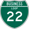 M1-2 Off interstate business route marker (loop) (2 digits)