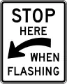 R8-10a Stop here when flashing (alternative)