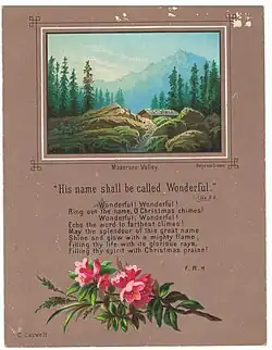 Maderane Valley, Christmas card.