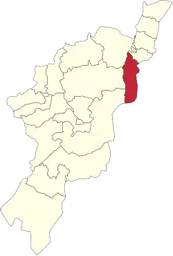 Map of Adamawa State highlighting Maiha