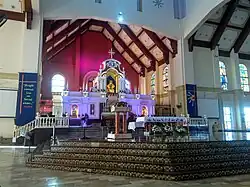 Church altar in 2016