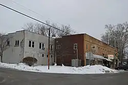 Commercial district at the crossroads