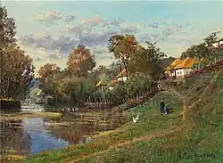 View of a Ukrainian Village, 1891