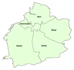 Malmö's city districts