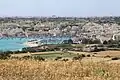 Wheat field above Marsaxlokk bay