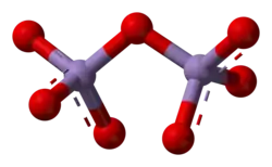 Ball-and-stick model of manganese heptoxide