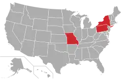 Location of teams in {{{title}}}