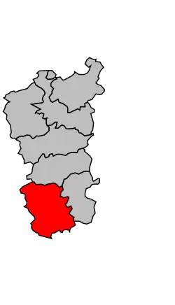 Location of the canton in the arrondissement of Commercy