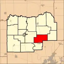 Location in Menard County
