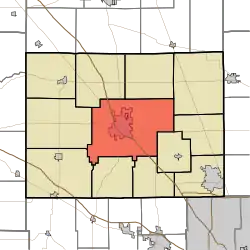 Location of Center Township in Boone County